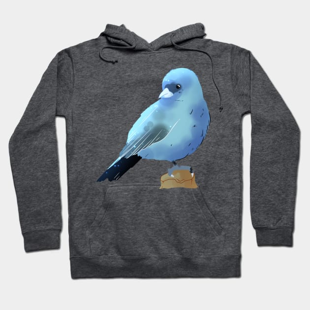 Indigo Bunting Hoodie by scribblekisses